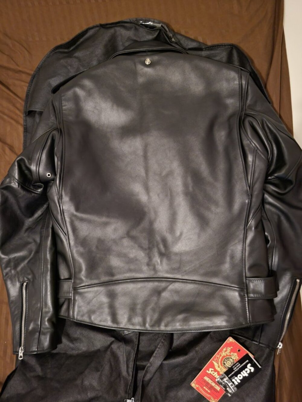 SCHOTT NYC 118 Motorcycle Leather Jacket Men size 40 Brand New - Picture 4 of 6